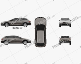 Seat Leon ST X-Perience 4Drive 2015 car clipart