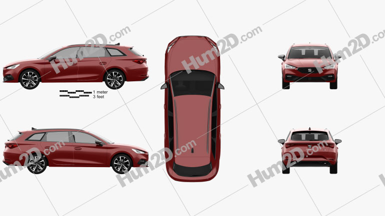 Seat Leon FR sportstourer 2020 Blueprint