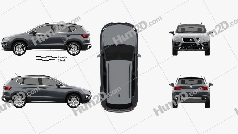 Seat Ateca Xperience 2020 Clipart Image