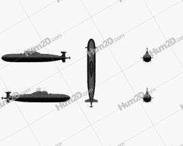 Akula-class Soviet/Russian Navy Nuclear submarine
