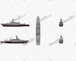 Buyan-M-class corvette Ship clipart