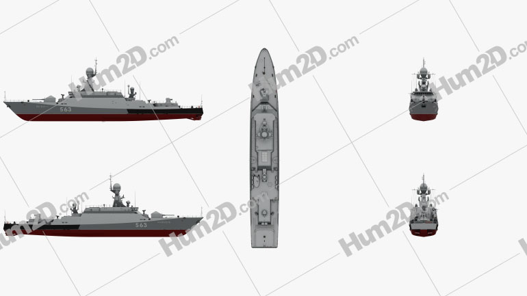 Buyan-M-class corvette Ship clipart