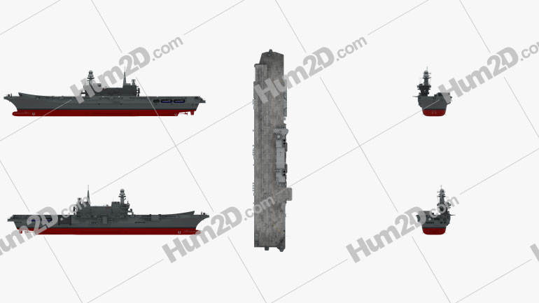 Cavour aircraft carrier Blueprint