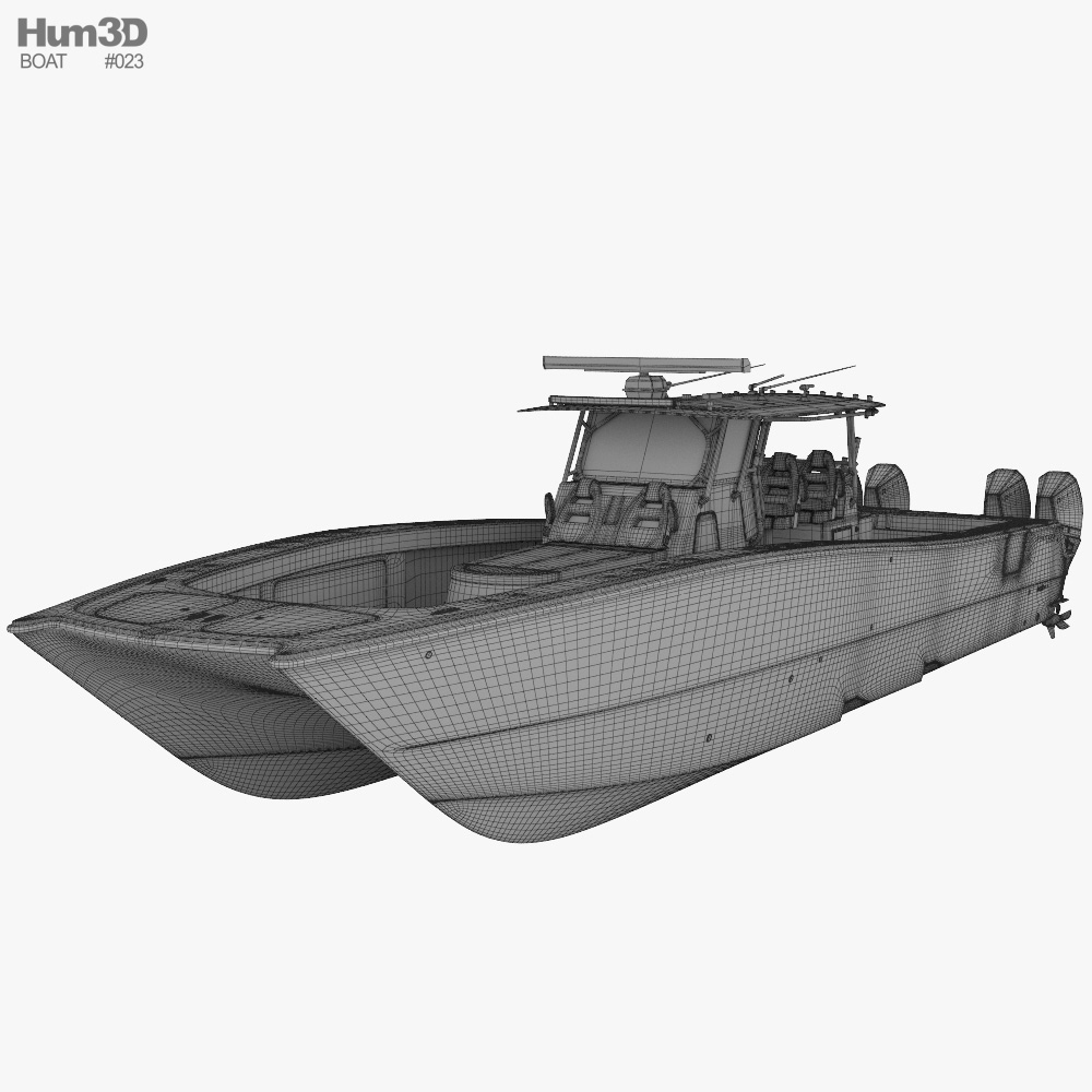 Freeman 47 Fishing Boat 3D model