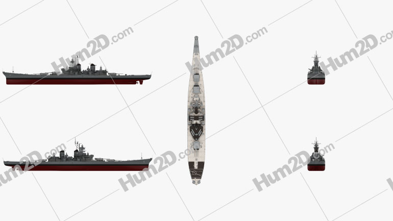 Iowa-class battleship Clipart Image