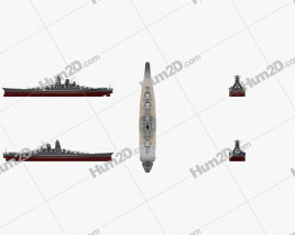 Japanese battleship Yamato Navio clipart