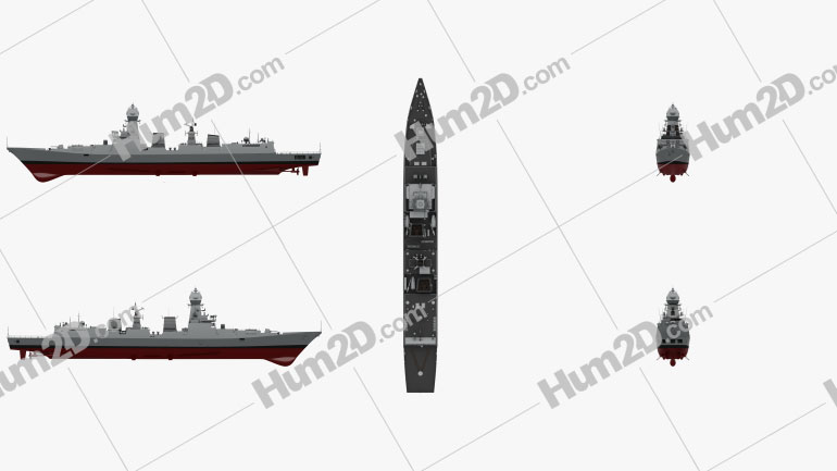 Kolkata-class Zerstörer Schiffe clipart