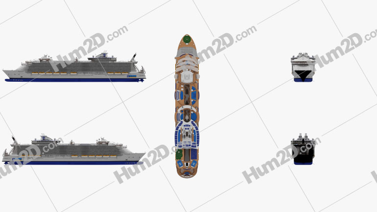 Oasis of the Seas Ship clipart