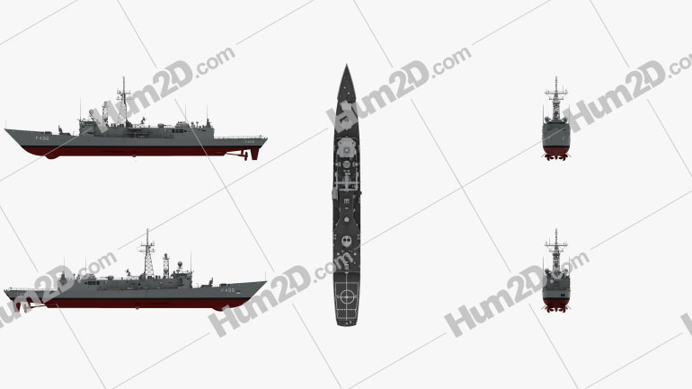 Oliver Hazard Perry-class frigate Blueprint