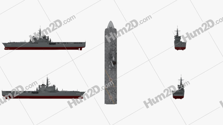 Osumi-class tank landing ship Blueprint