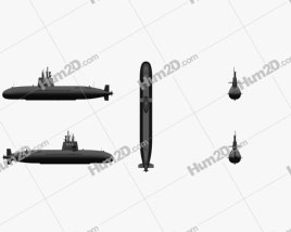 Oyashio-class Japanese Attack Submarine