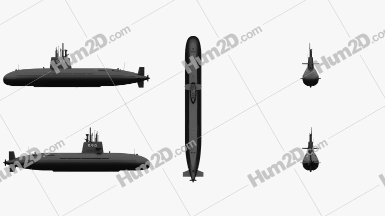 Oyashio-class Japanese Attack Submarine