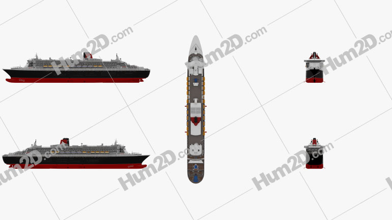 RMS Queen Mary 2 Blueprint