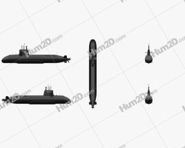 Soryu-class Japanese Navy Attack Submarine