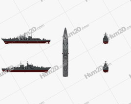 Sovremennyy-class destroyer Ship clipart