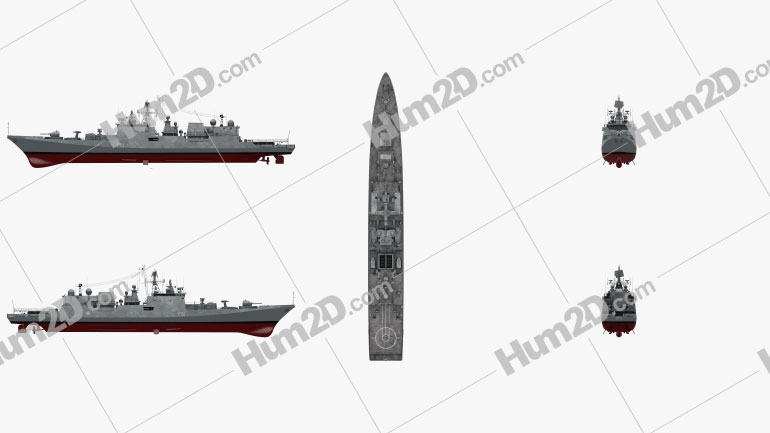 Talwar-class frigate Ship clipart