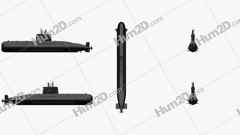 Type 209 Attack Submarine PNG Clipart