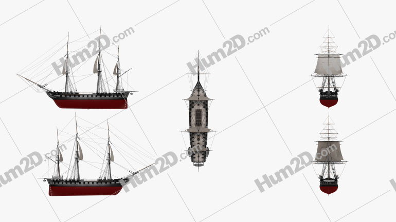 USS Constitution Ship clipart