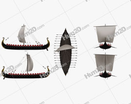 Viking Longship Schiffe clipart