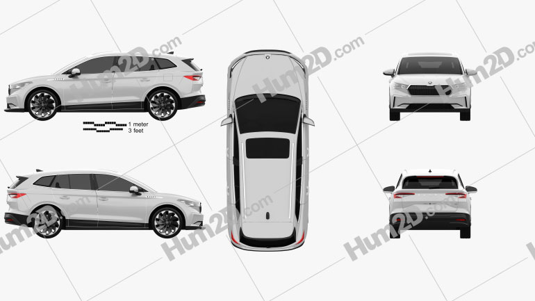 Skoda Enyaq iV Founders Edition 2021 car clipart