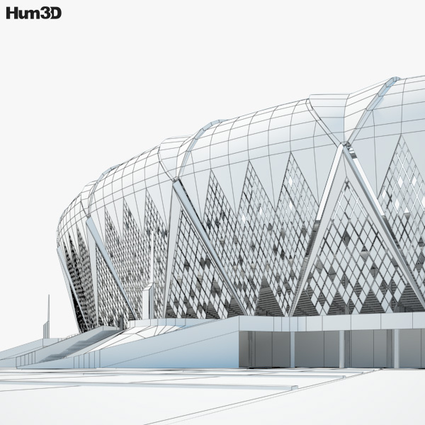 King Abdullah Sports City Stadium 3D model