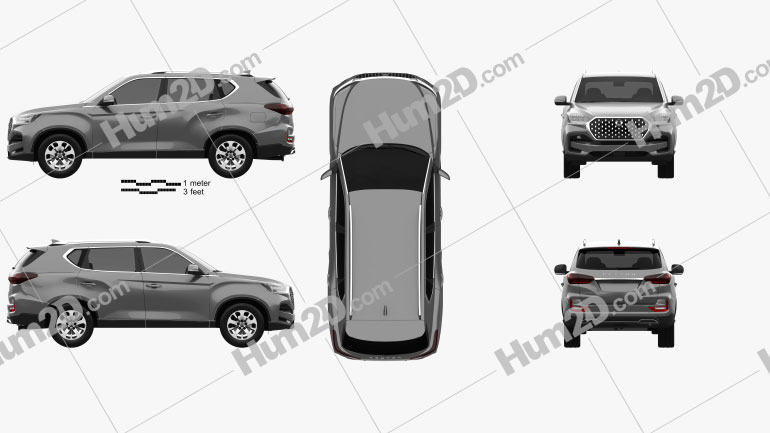 SsangYong Rexton 2021 car clipart