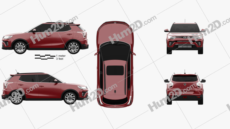 SsangYong Tivoli 2020 car clipart