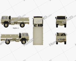 Stewart & Stevenson M1083 MTV Truck 2-eixos 2019 clipart