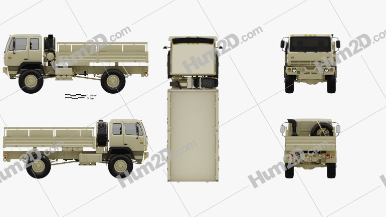 Stewart & Stevenson M1083 MTV Truck 2-axle 2019 clipart