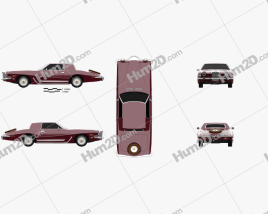 Stutz Blackhawk IV 1974 car clipart