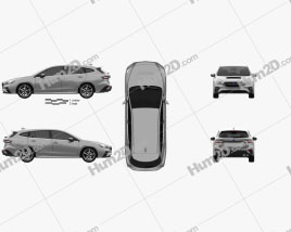 Subaru Levorg 2020 car clipart