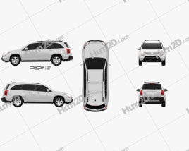 Suzuki XL7 2009 car clipart