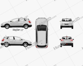 Suzuki SX4 2014 car clipart