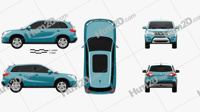 Suzuki Vitara (Escudo) 2015 car clipart