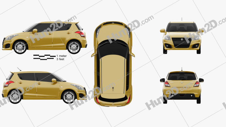 Suzuki Swift Sport hatchback de 5 portas 2014 Blueprint