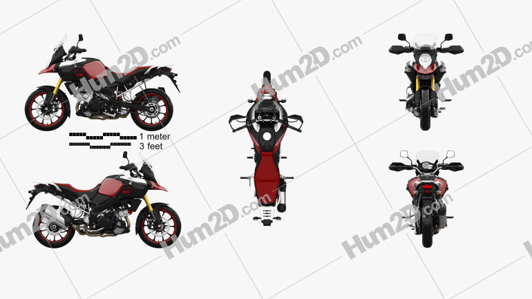 Suzuki V-Strom 1000 2013 Motorcycle clipart