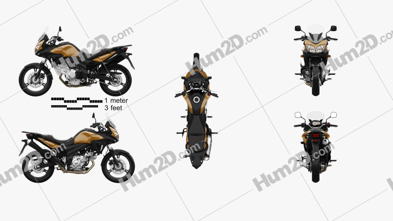 Suzuki V-Strom 650A 2015 Motorcycle clipart