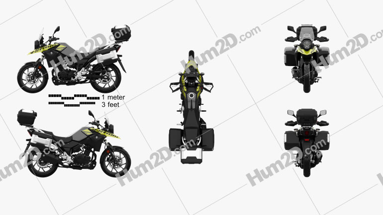 Suzuki V-Strom 250 2017 Motorcycle clipart