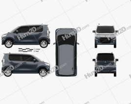 Suzuki Wagon R Stingray T 2012 car clipart