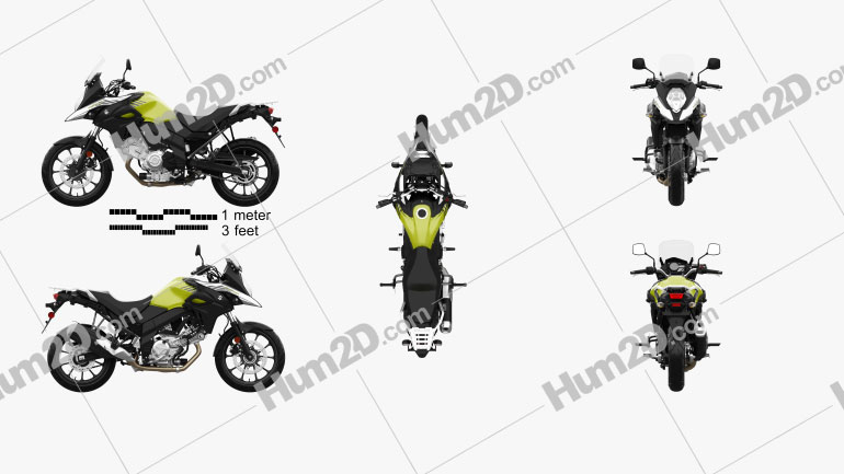 Suzuki V-Strom 650 2020 Motorcycle clipart