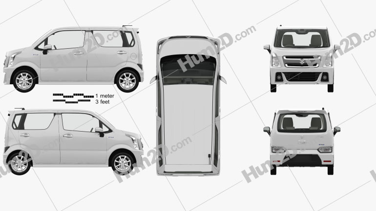 Suzuki Wagon R Stingray Hybrid com interior HQ 2018 car clipart