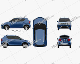 Suzuki Ignis 2020 car clipart