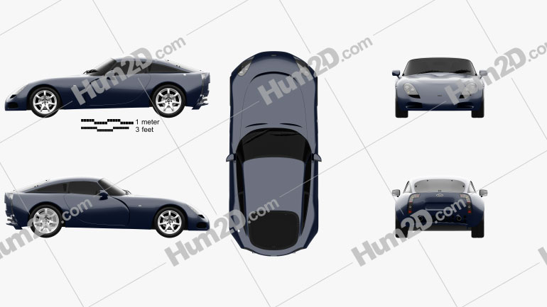 TVR T350c 2003 car clipart