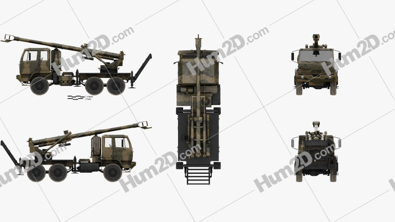 Brutus 155mm self-propelled howitzer PNG Clipart