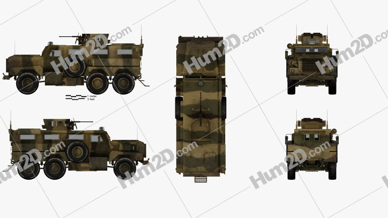 Cougar HE Infantry Mobility Vehicle Clipart Bild