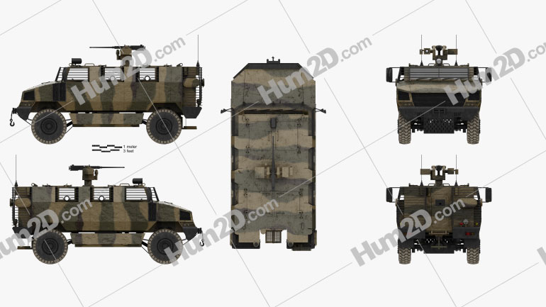 Golan MRAP Armored Vehicle Blueprint