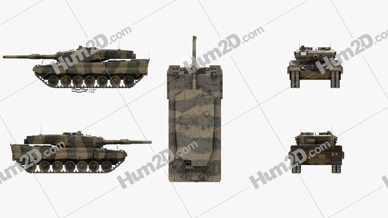 Leopard 2A4 PNG Clipart