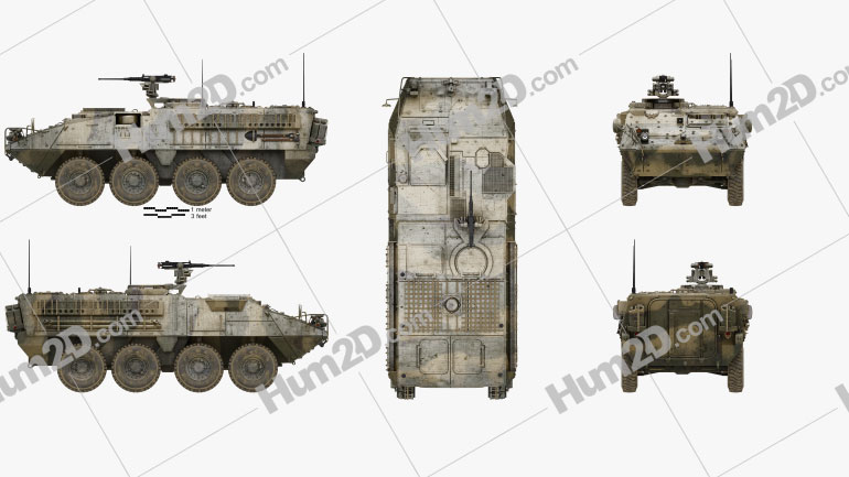 M1126 Stryker ICV PNG Clipart