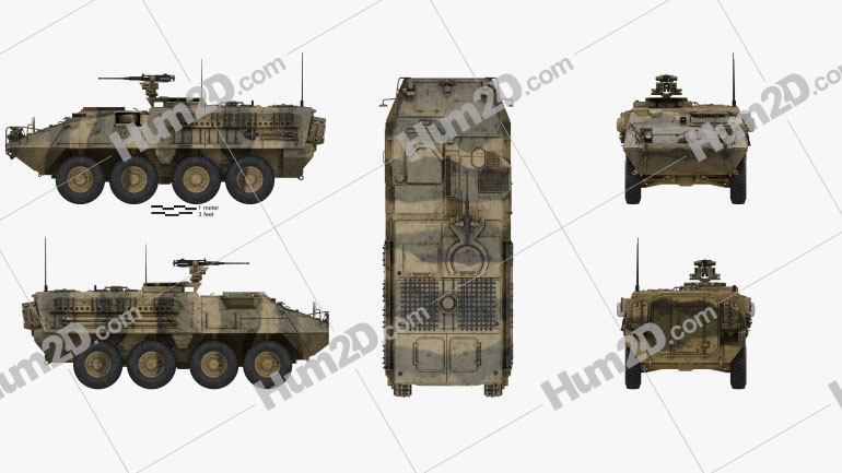 M1126 Stryker ICV with HQ interior