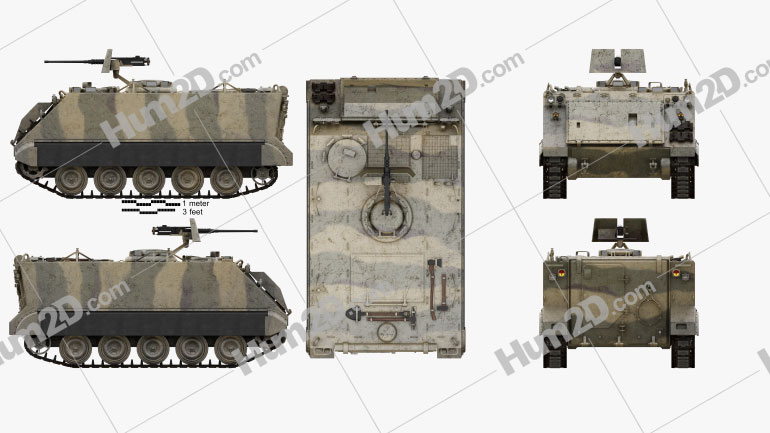 M113 Armored Personnel Carrier Blueprint